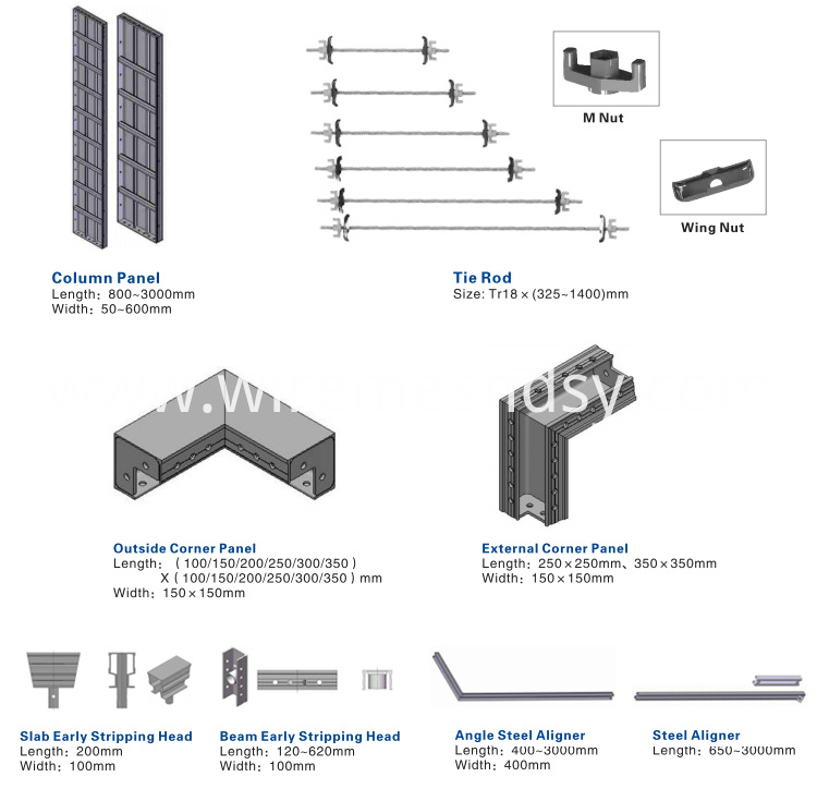 Aluminum formwork for construction Aluminum formwork for construction